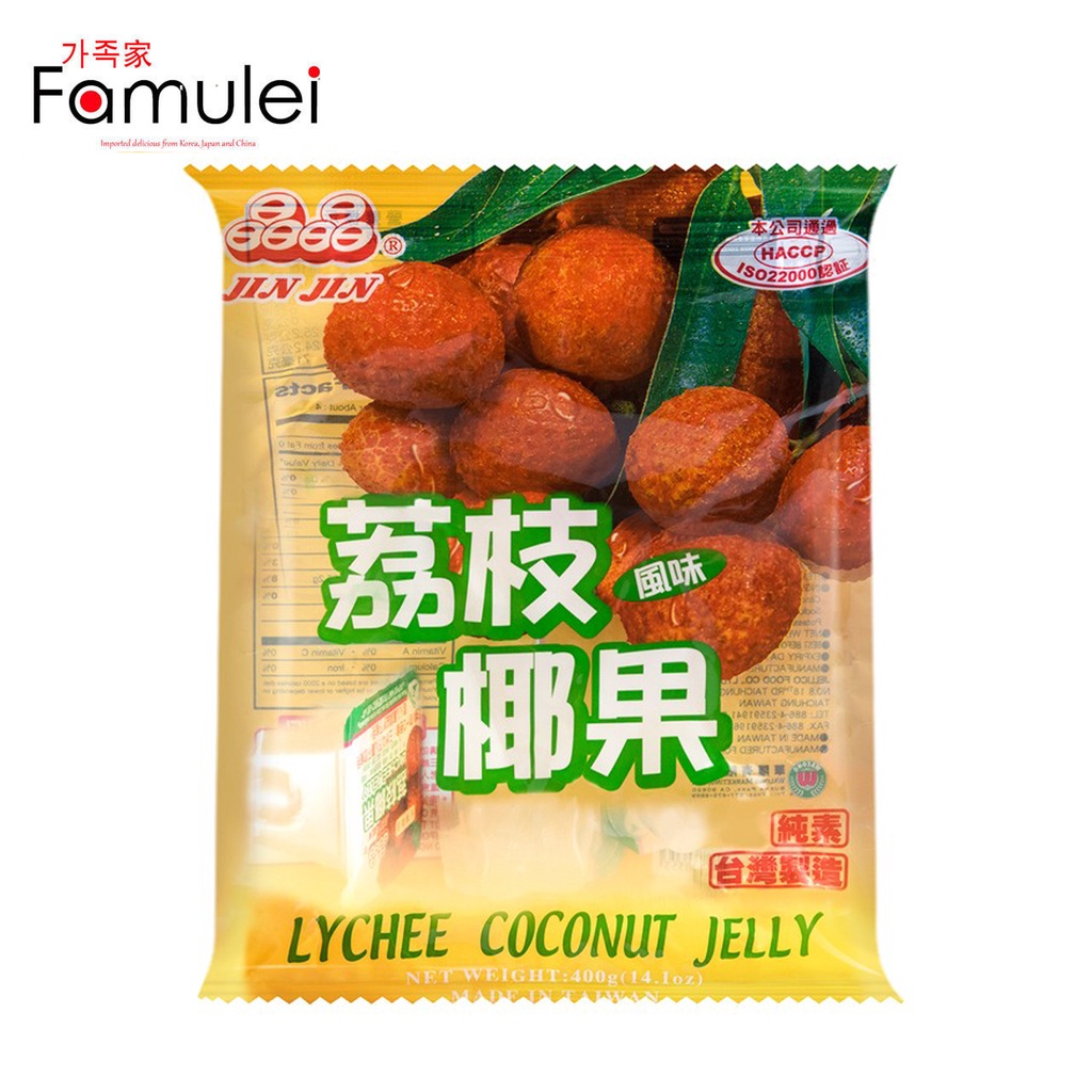 Jin Jin Taiwan Lychee Coconut Jelly Chunks 400g Shopee Philippines