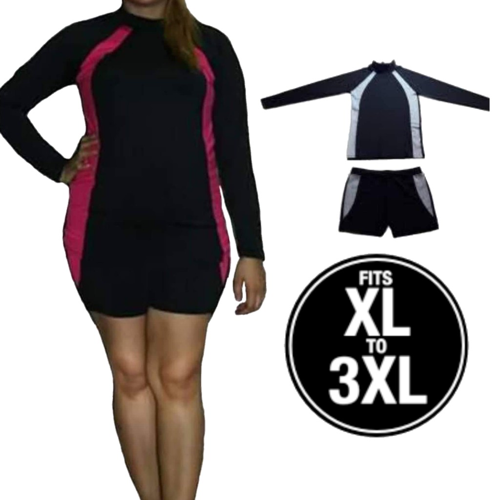 PLUS SIZE TERNO RASH GUARD UNISEX Shopee Philippines