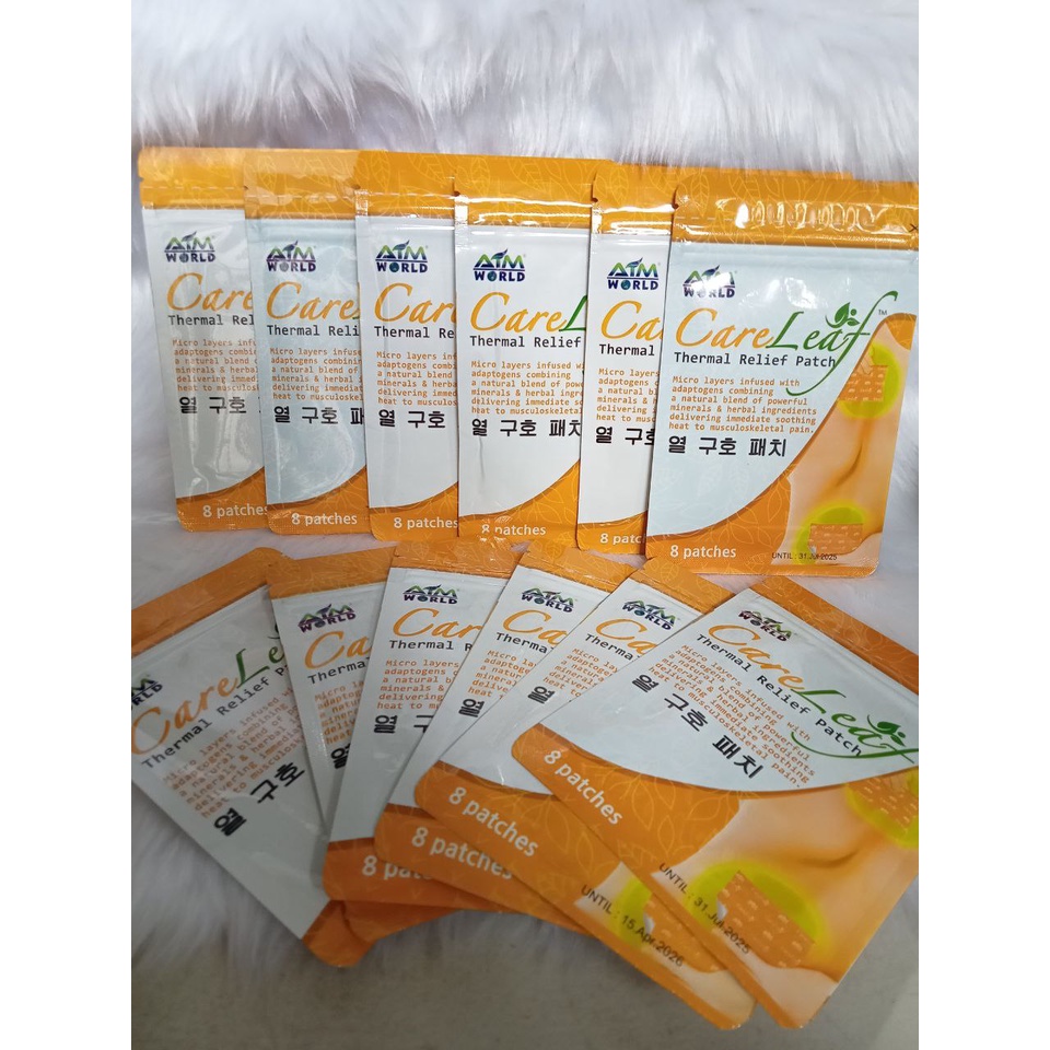 CareLeaf Thermal Relief Patch 12 Packs ( 96 Patches ) Shopee Philippines