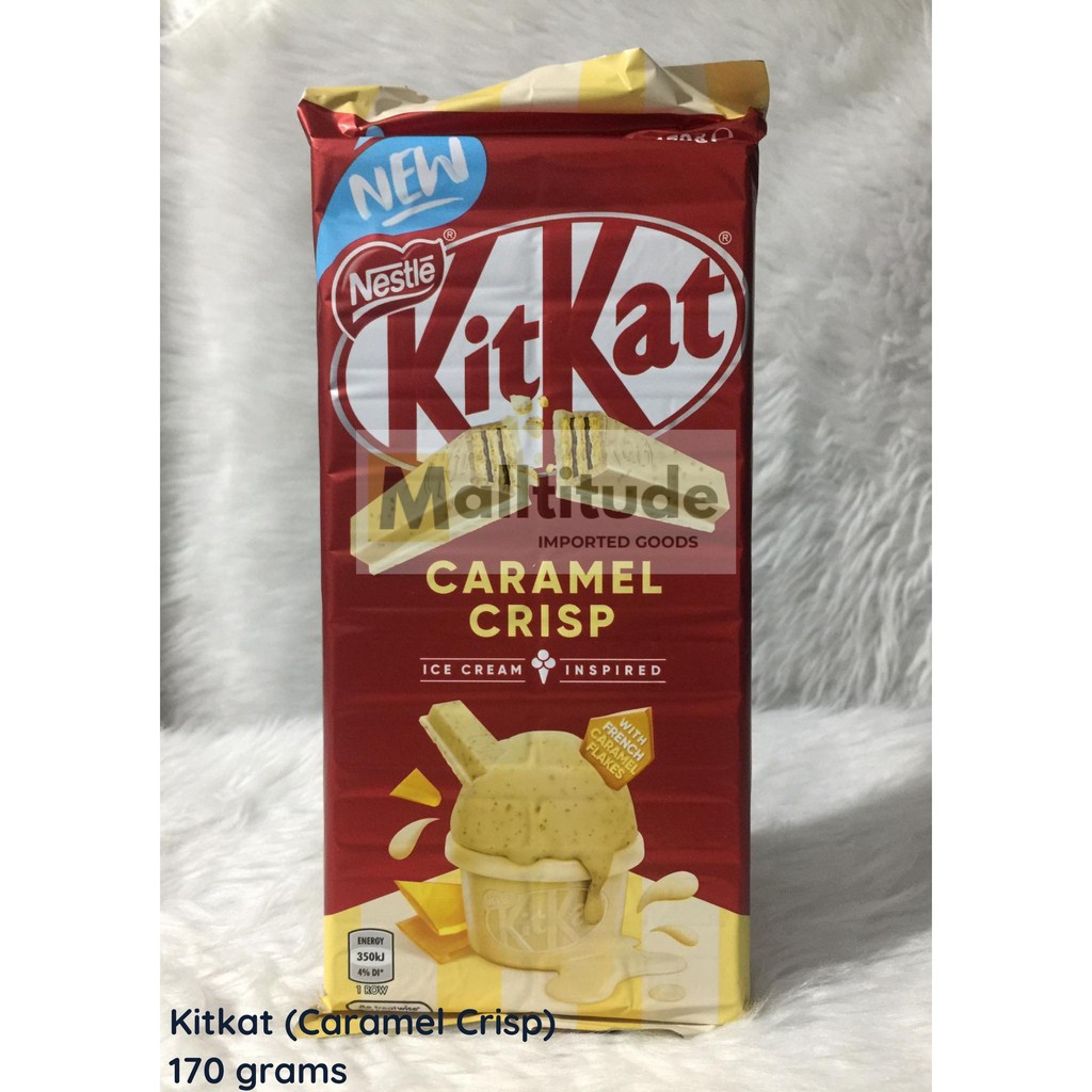Kitkat Caramel Crisp Chocolate Bar 170g Imported from Australia