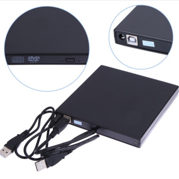 External DVD Optical Drive USB 2.0 CD/DVDROM CDRW Player Portable