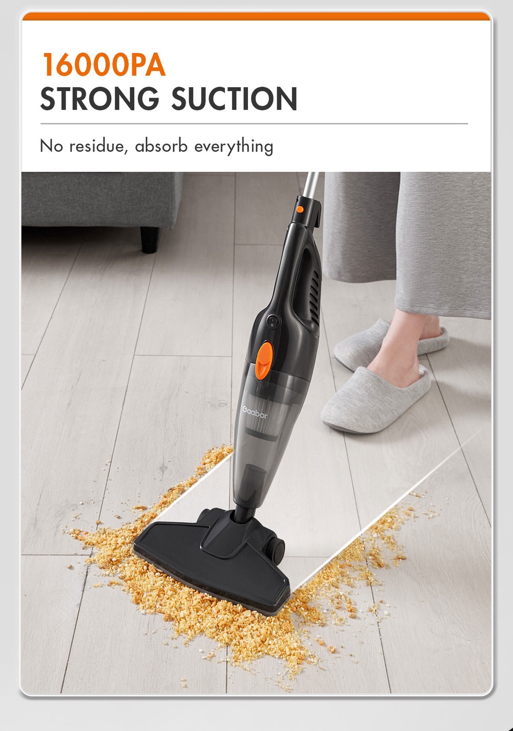Gaabor Vacuum Cleaner Strong Sucking Household Multi Use Handheld