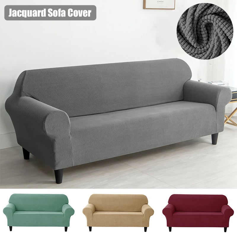 1/2/3 Seater European Style Sofa Cover Jacquard Fabric Stretch Couch