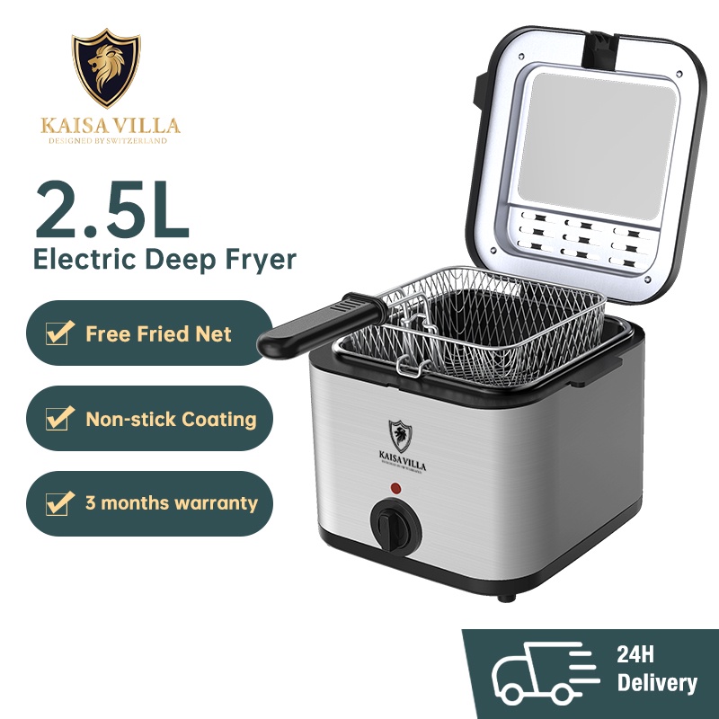 Kaisa Villa deep fryer 2.5L electric fryer french fries frying pan