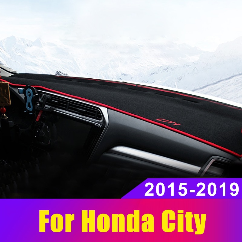 For Honda City 2015 2016 2017 2018 2019 Car Dashboard Cover Dash Mat