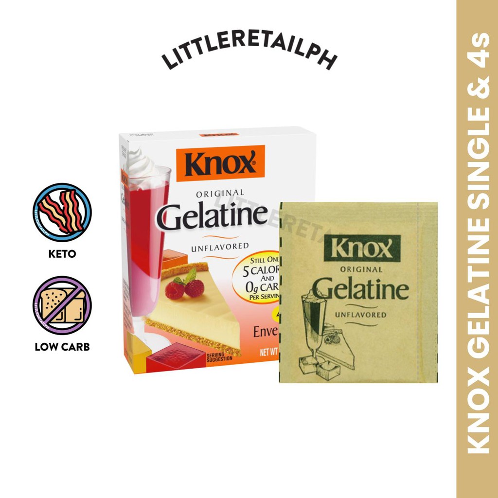 Knox Gelatine Unflavored for Keto/Low Carb Jelly & Desserts Shopee