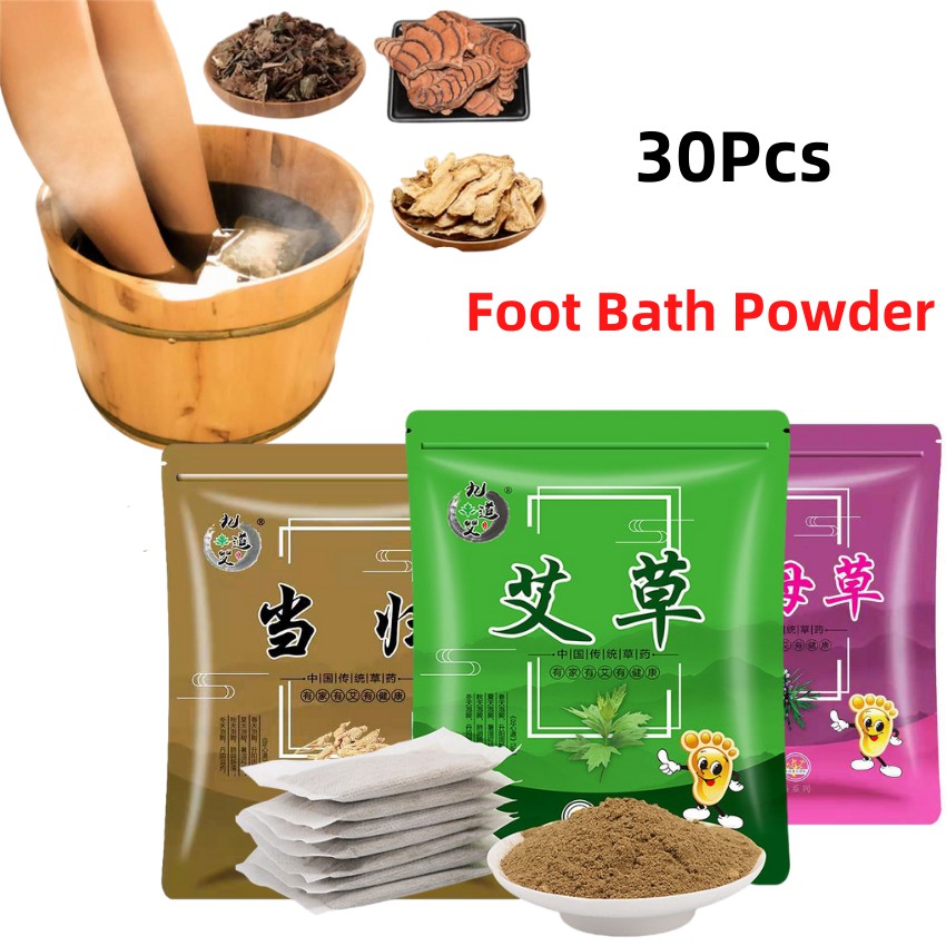 30pcs Foot Bath Powder SPA Foot Relaxation Improve Insomnia Perspiration,Herbal Dehumidification