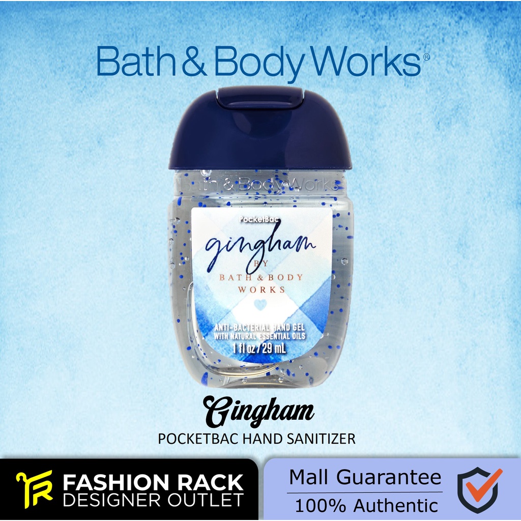 Bath & Body Works Gingham Pocketbac Hand Sanitizer 29Ml Shopee