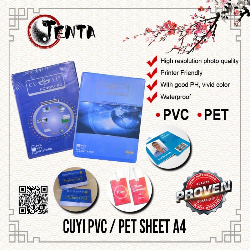Cuyi PVC sheet and PET sheet A4 Size 【50sets/pack】 Shopee Philippines