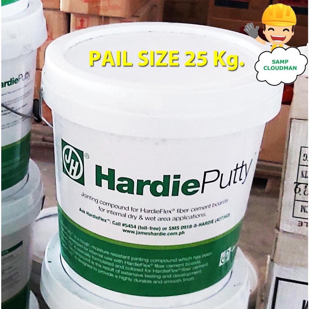 Hardie Putty Jointing Compound Pail Size Hardiflex Putty for Fiber