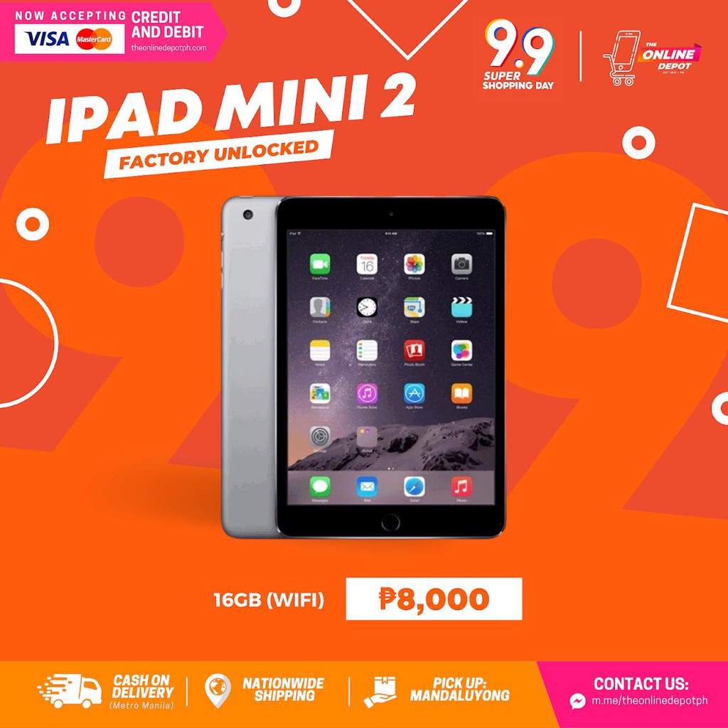 Apple iPad mini 2 16GB and 32GB WiFi ONLY Shopee Philippines