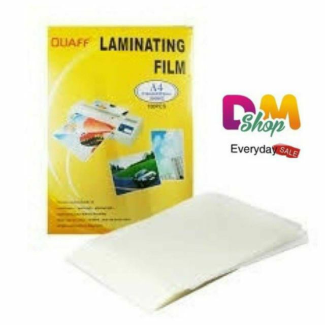 100pcs A4,short laminating film 125mic. Shopee Philippines