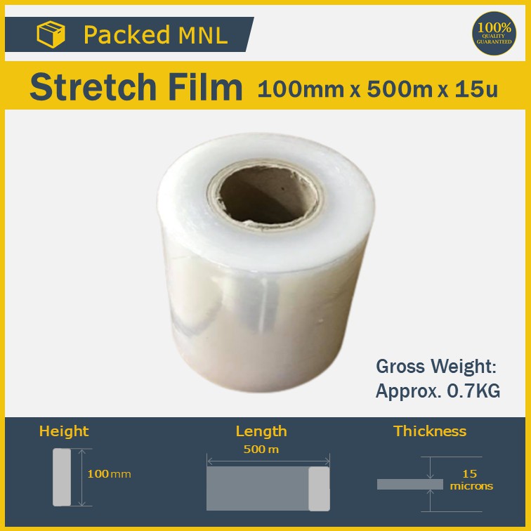 [Wholesale] Stretch Film Jack Wrap 100mm x 500m Shopee Philippines
