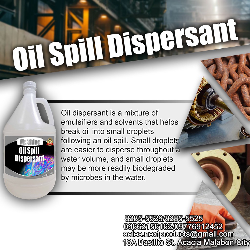 Oil Spill Dispersant (Gallon) (Mr. Shine) Shopee Philippines