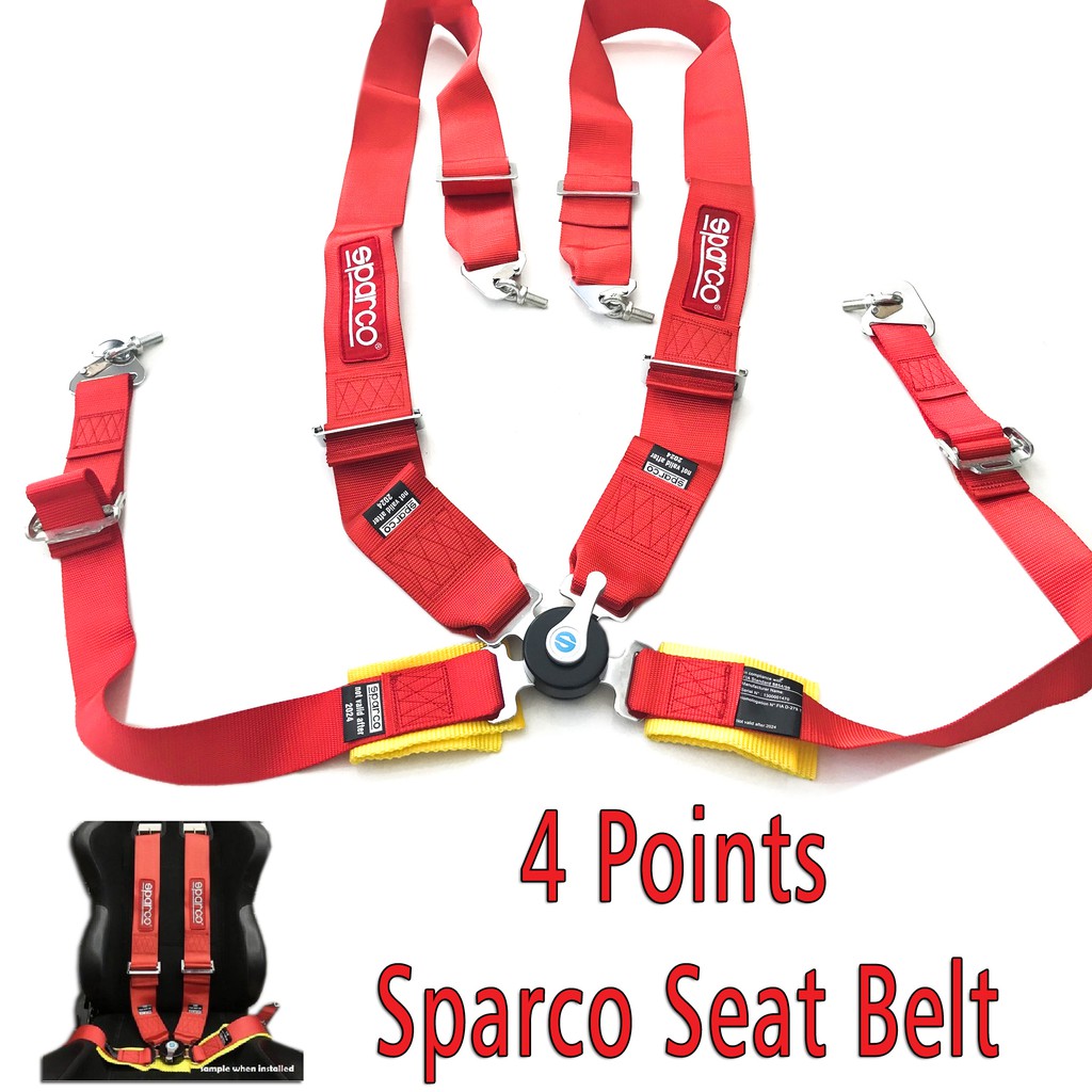 4 Points Racing seat belt Universal Sparco Made in Thailand Shopee