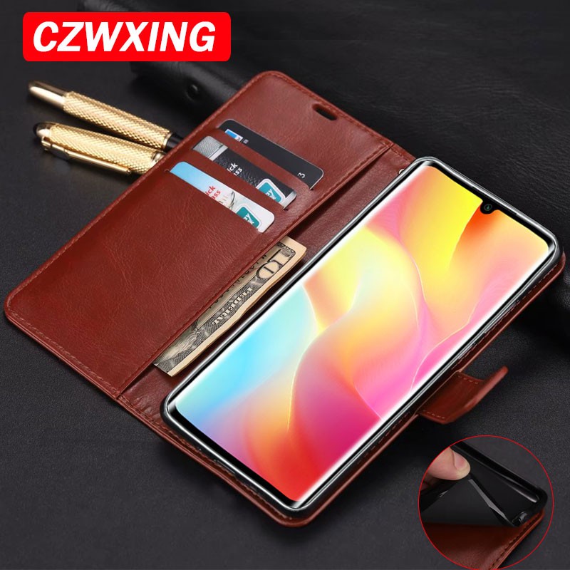 Xiaomi Mi Note 10 Lite Case Flip wallet Leather Protective Back Cover