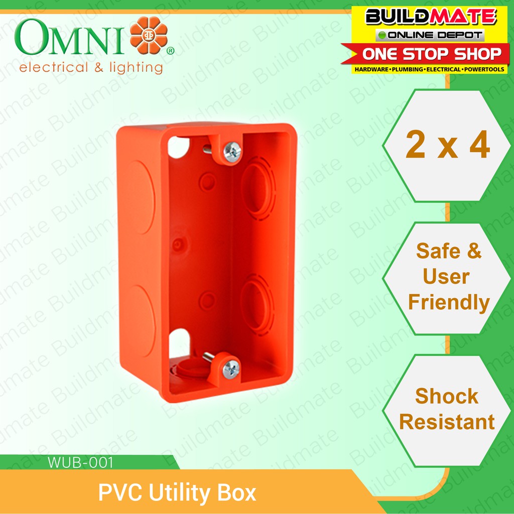 Omni PVC Utility Box 2 x 4 WUB001 •BUILDMATE• Shopee Philippines