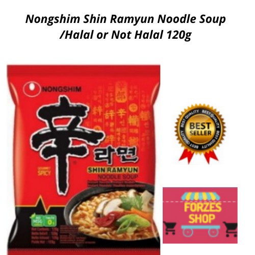 Nongshim Shin Ramyun Noodle Soup /Halal or Not Halal 120g Shopee Philippines
