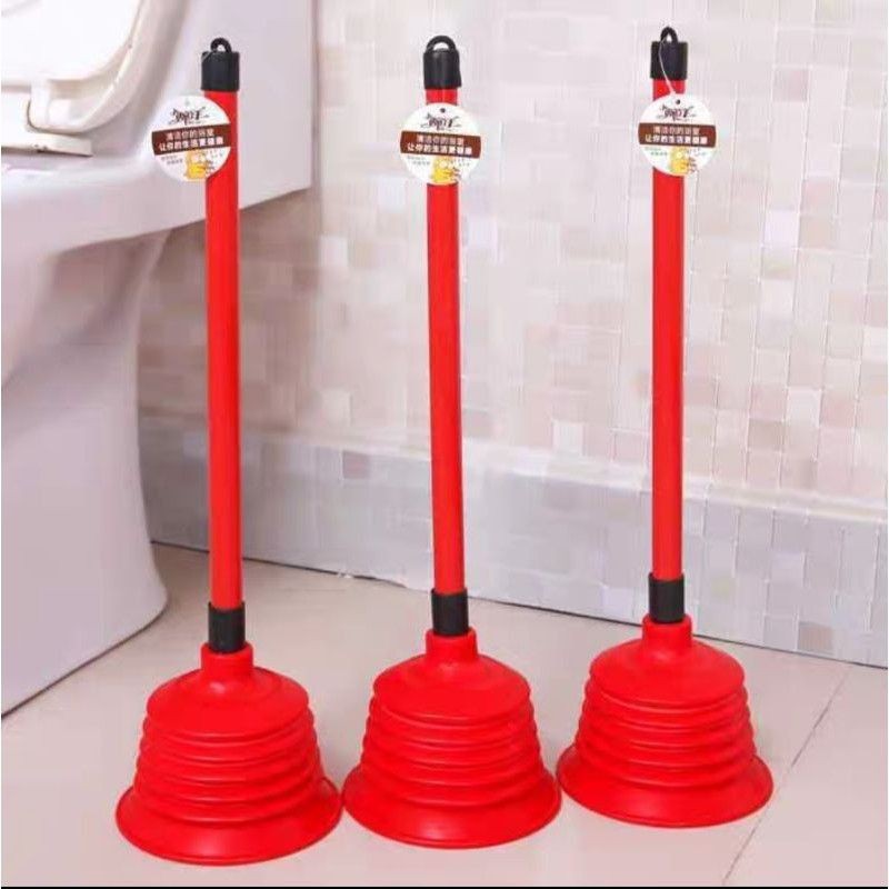 Rubber toilet pump (red) Shopee Philippines