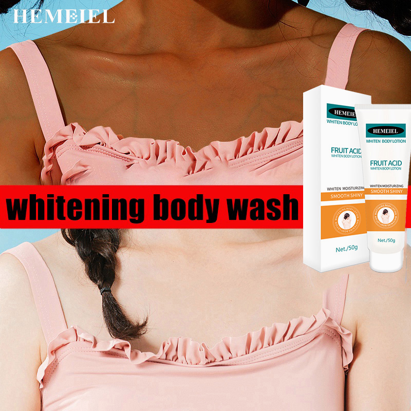 HEMEIEL Whitening Body Wash Body Whitening Tanning Repair Brightening