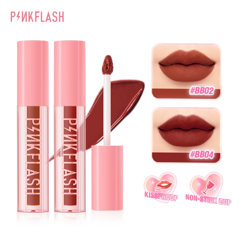 PINKFLASH Liquid Lipstick Matte Waterproof 24 HOURS Colorlocking Lip