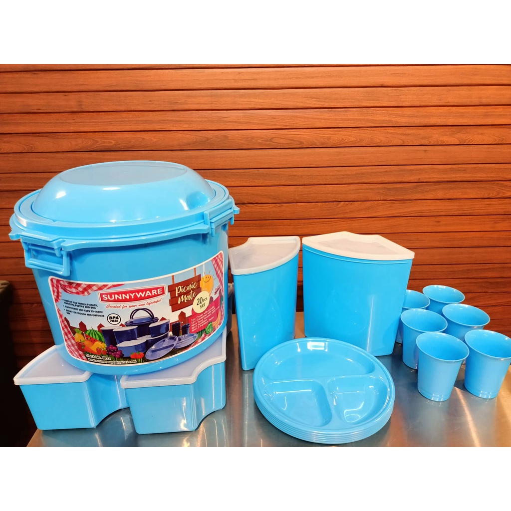 Sunnyware Picnic Mate 20pcs in 1 Picnic Set / Food Storage / Food