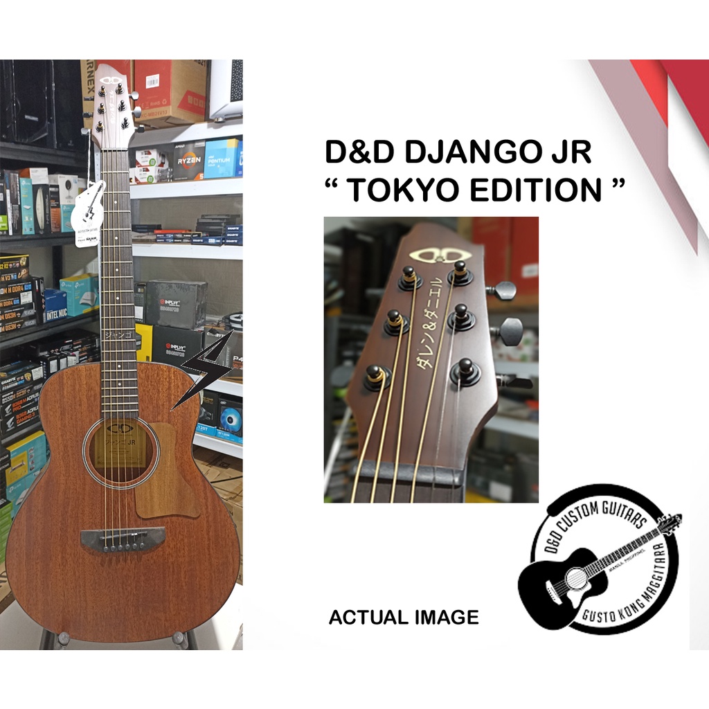 Acoustic Guitar D&D DJANGO Jr Tokyo Edition Mahogany with Pickup