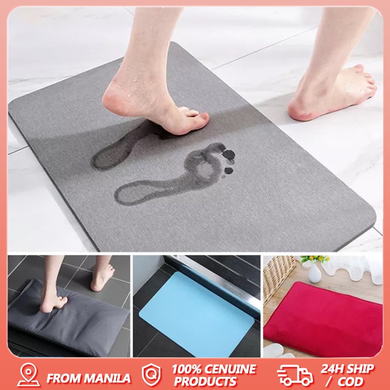 Shower Bathroom Mat Quick Dry Bath Mat Dry Diatomaceous Earth