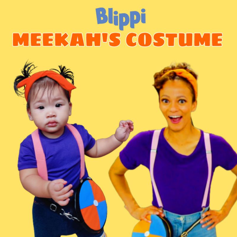 MEEKAH BLiPPi KIDS COSTUME SET Affordable (Violet Shirt/ Turban