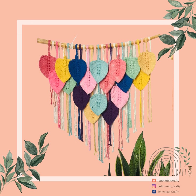 Macrame Leaves Wall Decor Shopee Philippines
