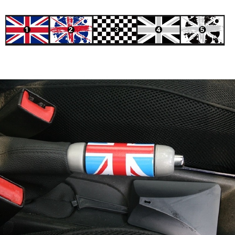Union Jack Auto samochód hamulec ręczny DIY naklejka naklejka dla Mini Cooper JCW R61 R60 R57