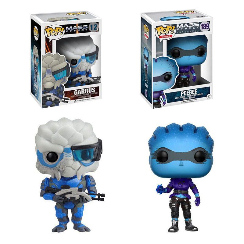 Funko Pop! Game Mass Effect Garrus Peebee Vinyl Action Figure Zabawki Statua Model