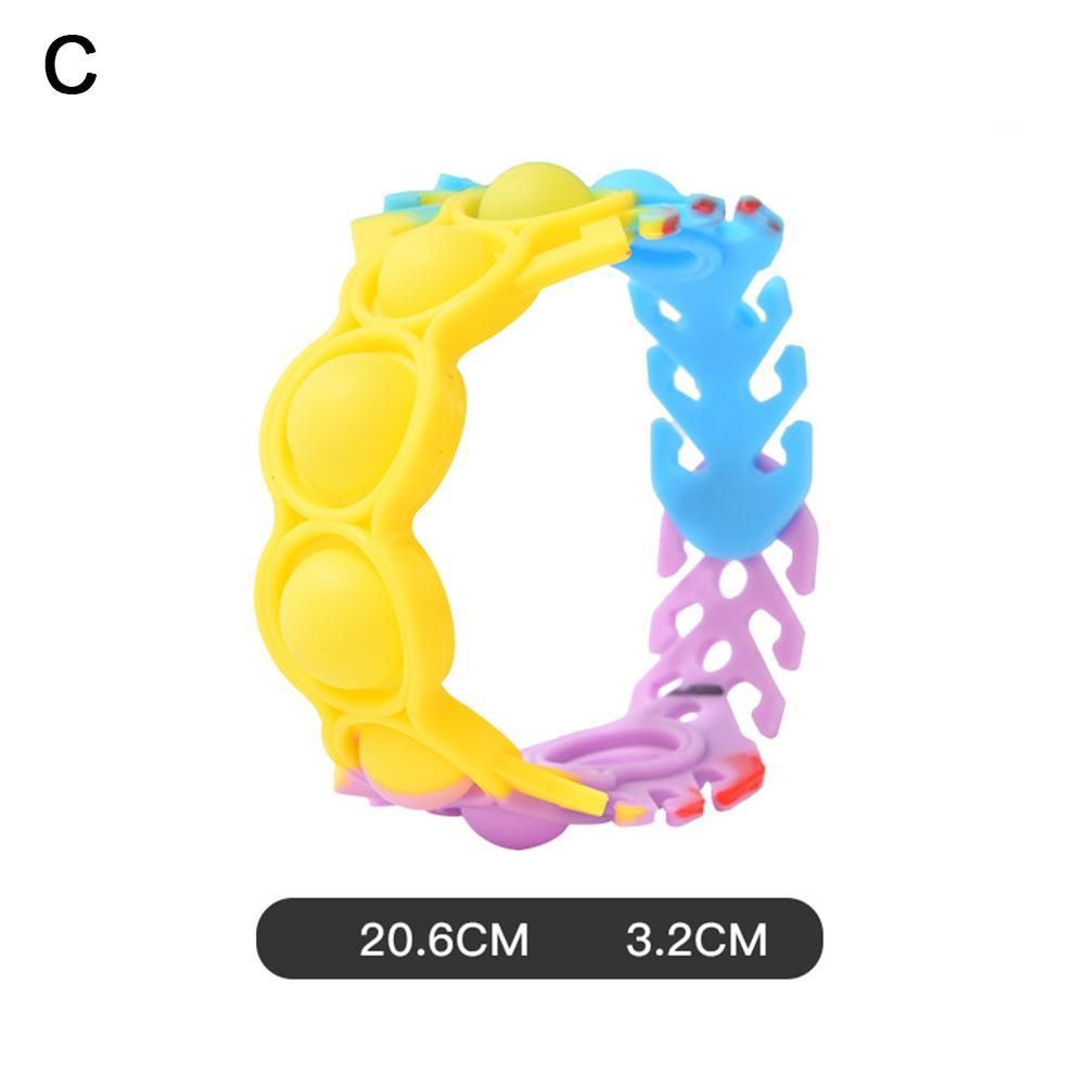 Fidget Toys For Children Push Its Bubble Dimple Bracelet Toys For