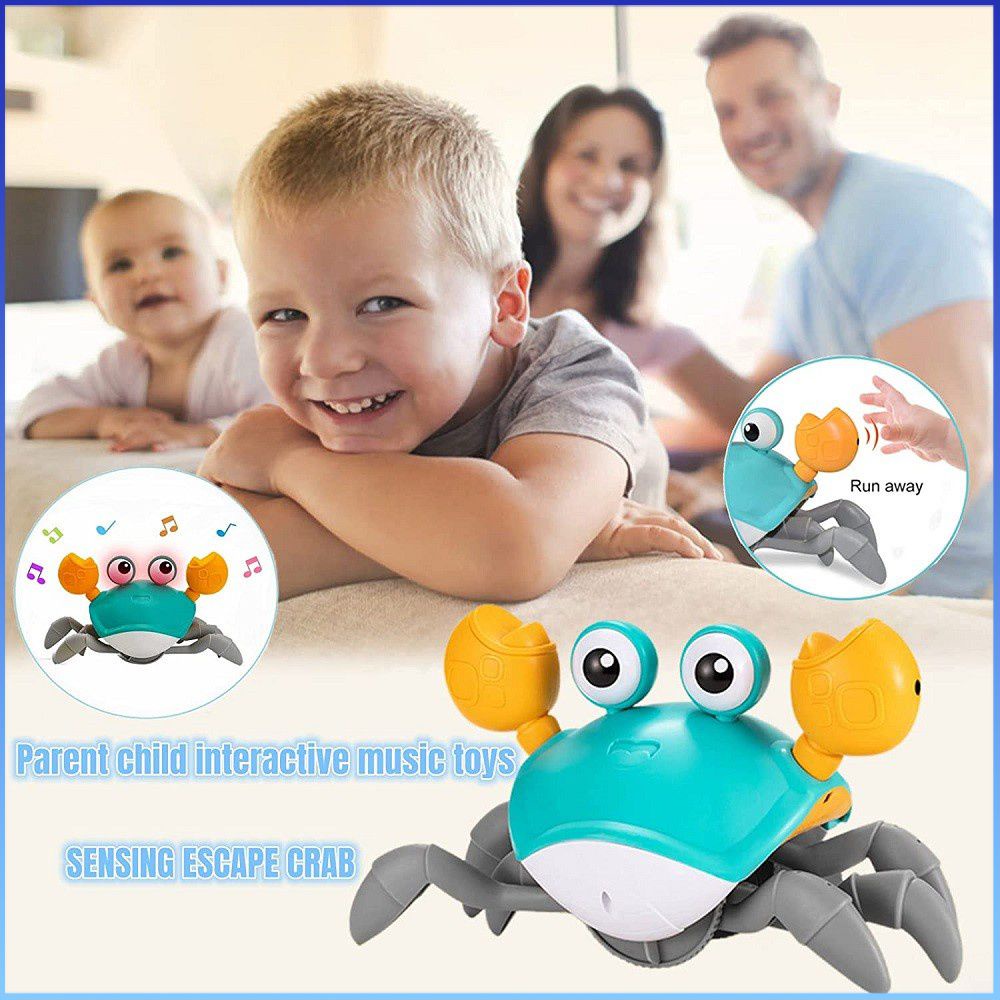 Crawl Crab Baby Toy Muzyka i Światła Automatyczne unikanie przeszkód
