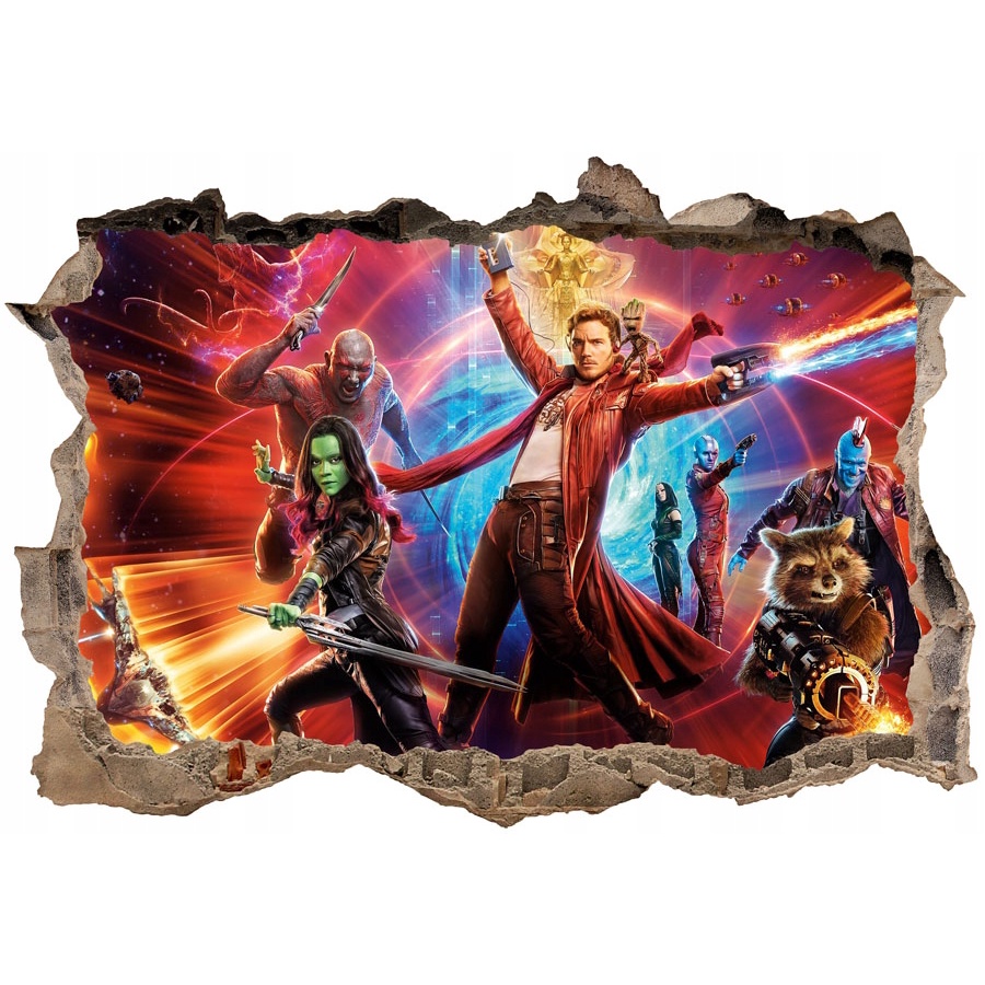 Strażnicy Galaktyki vol. 2 fototapeta 3D, 70x50cm Shopee Polska