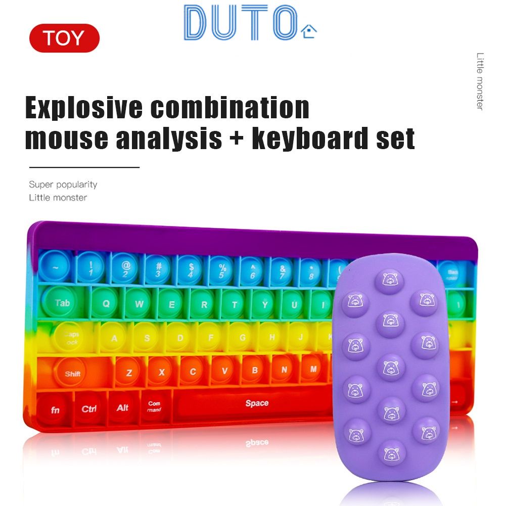 Push Toy Pop Bubble Fidget Sensory Toys Push It Pop Fidget Toys Rainbow