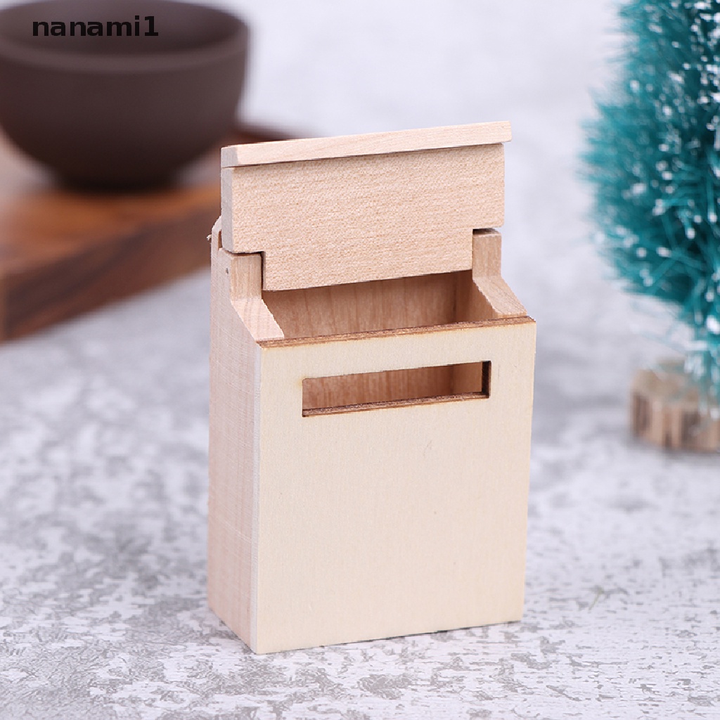 [nanami1] 112 Mini Wood Letterbox Mailbox Domek dla lalek Domek dla