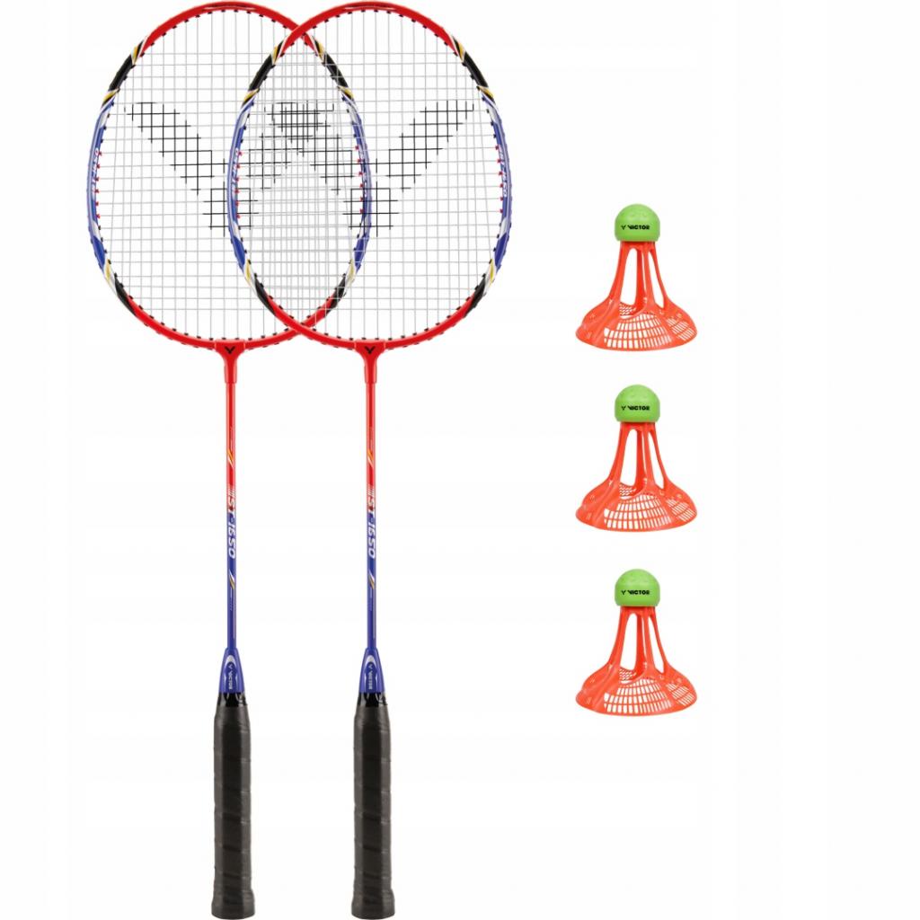 Zestaw do badmintona na wiatr rakiety do badmintona 1650 + lotki do