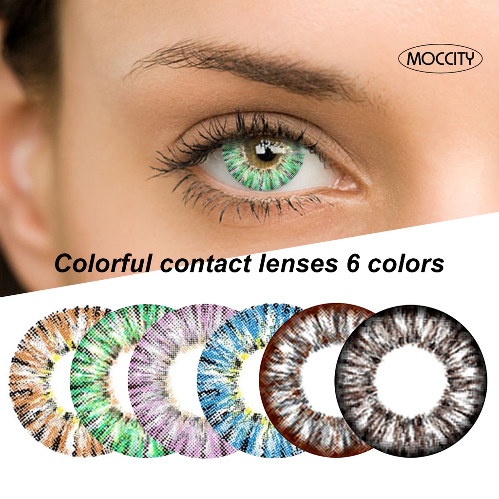 moccity 1Pair Eye Contacts Lenses Fast Adaptation Good Oxygen