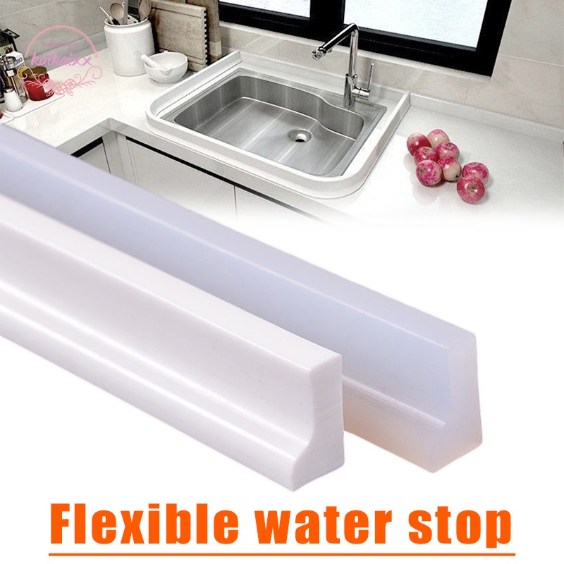 Frameless Shower Water Dam Barrier Rubber Strap Water Stopper Wet and