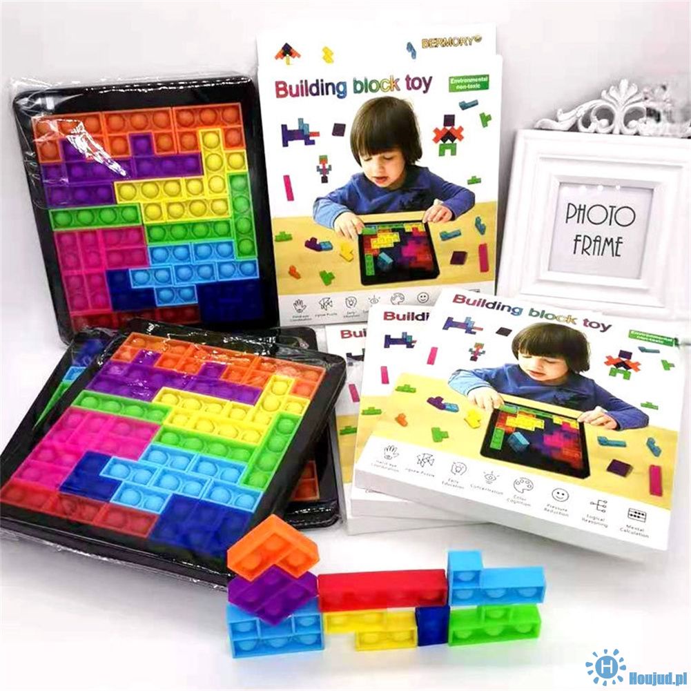 houjud Checkerboard Fidget Toy POP IT Modelos Diferentes Brinquedo