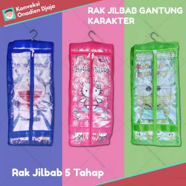 Character Hijab Rack / Character Hanging Hijab Rack / Character Hanging