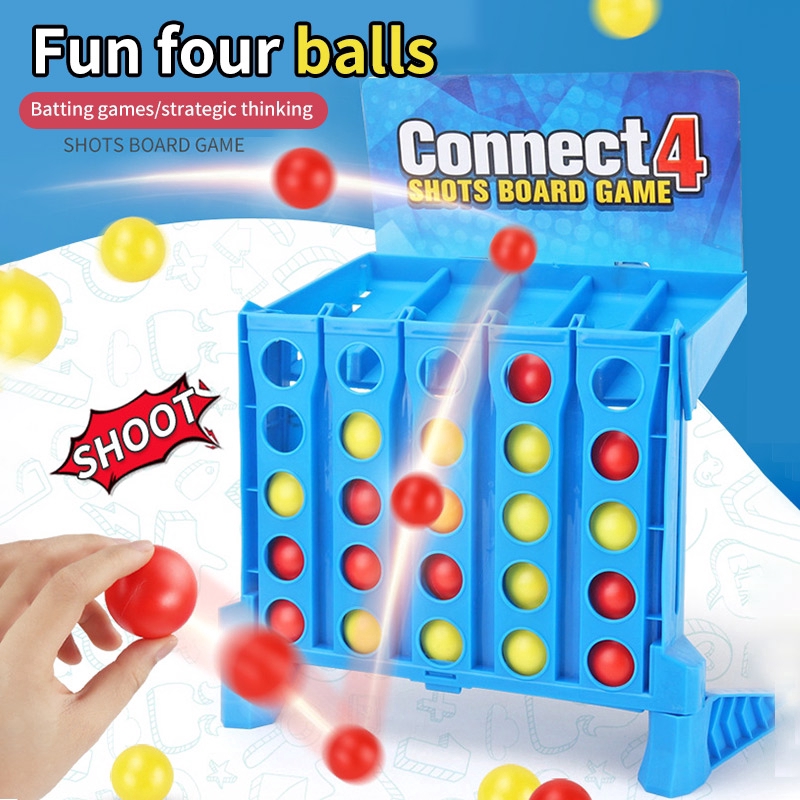 Portable Indoor Game Connect 4 Shots Game Board Game 4 in Aline Bounce
