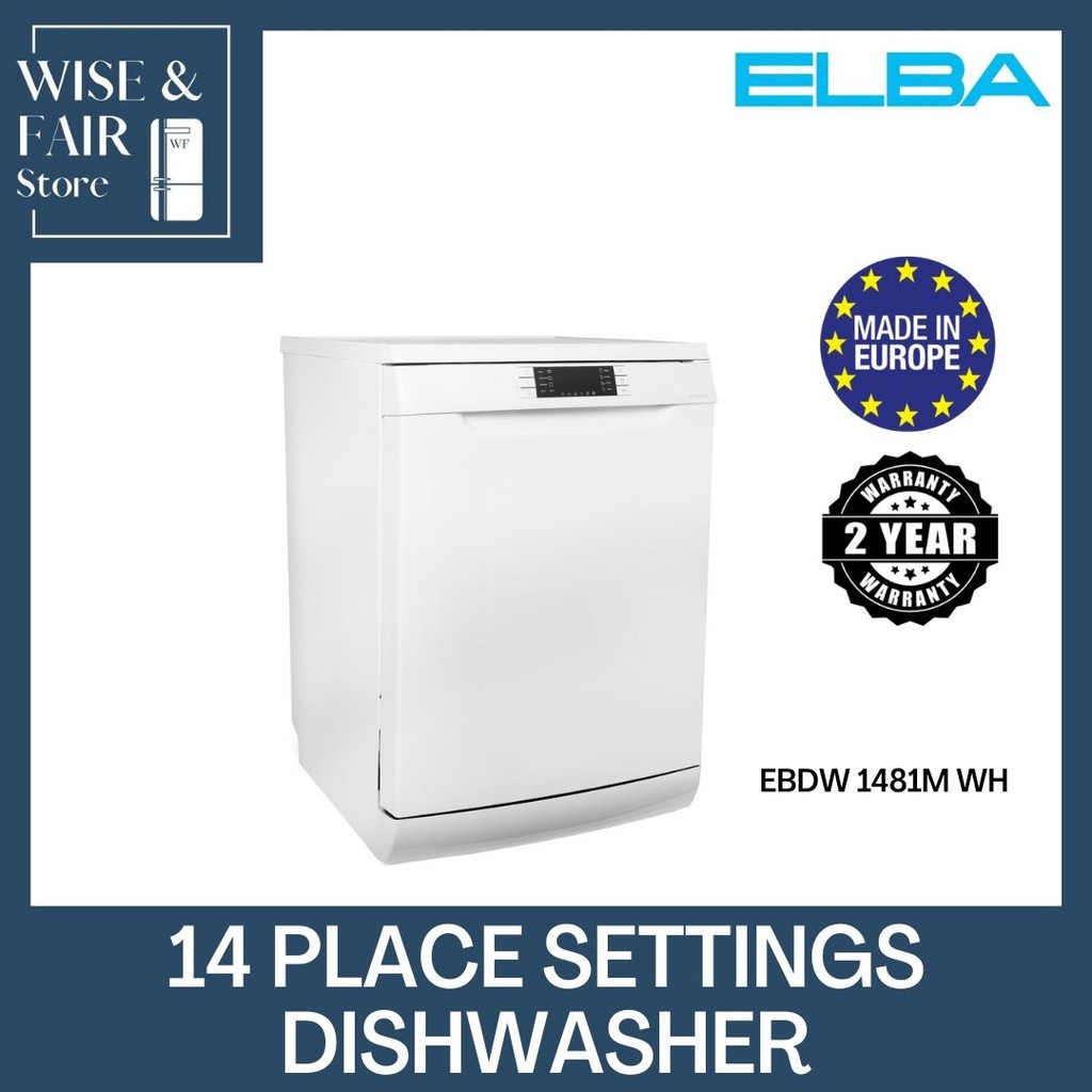 Elba Freestanding Dishwasher EBDW 1481M WH Shopee Singapore