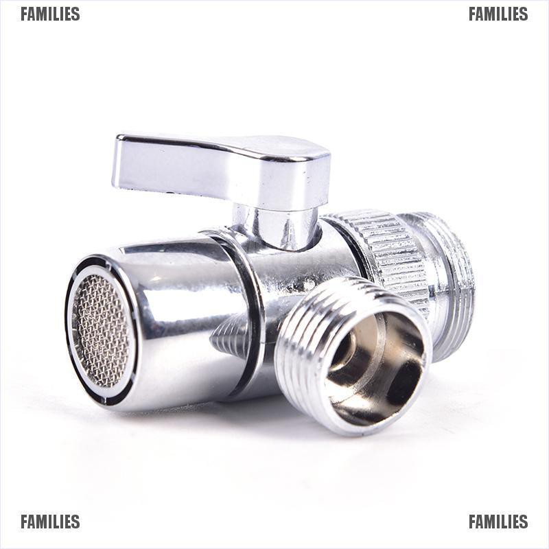 Families.♤Brass 3Way Diverter Valve Faucet Connector Adapter Three