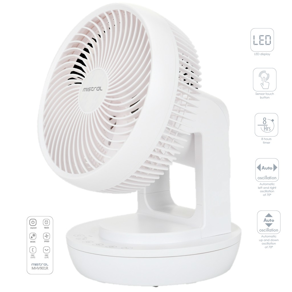 Mistral MHV901R High Velocity Fan with Remote Control 9 Inch Shopee