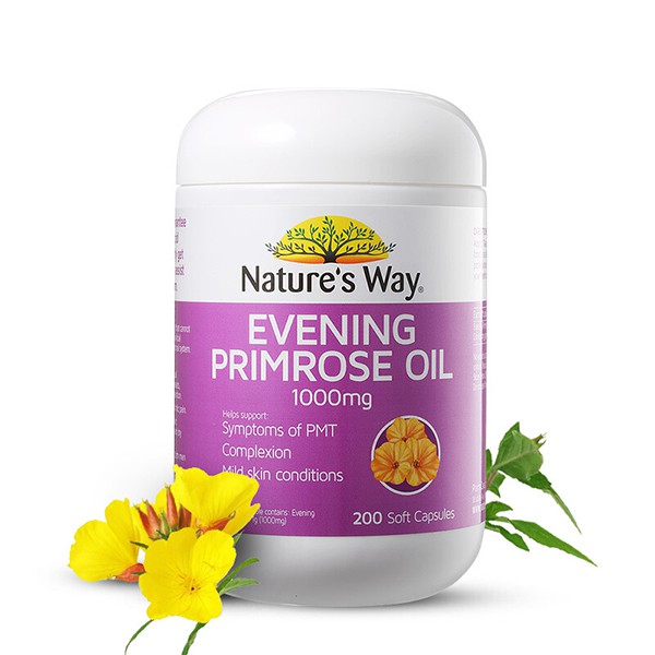 Nature's Way Evening Primrose Oil 1000mg 200 Soft Capsules Jun 2022
