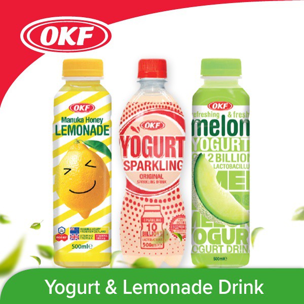 OKF Yogurt Sparkling / Melon Yogurt / Manuka Honey Lemonade Drinks
