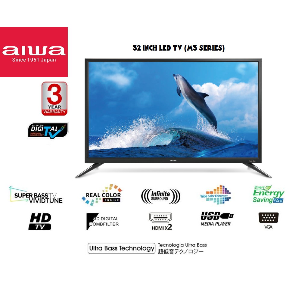 AIWA 32 inch LED TV (M3 Series) Shopee Singapore