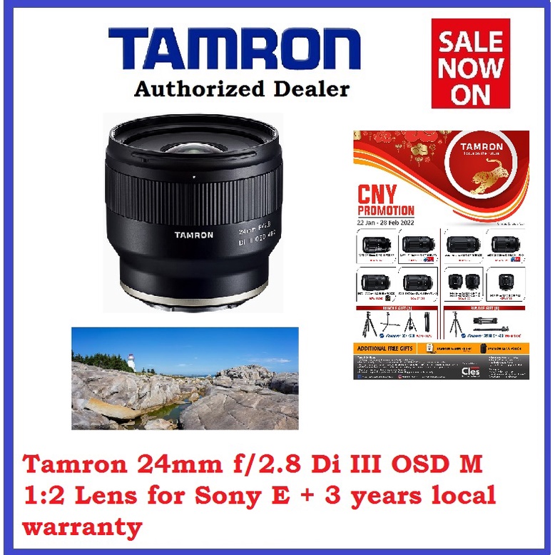 Tamron 24mm f/2.8 Di III OSD M 12 Lens for Sony E + 3 years local